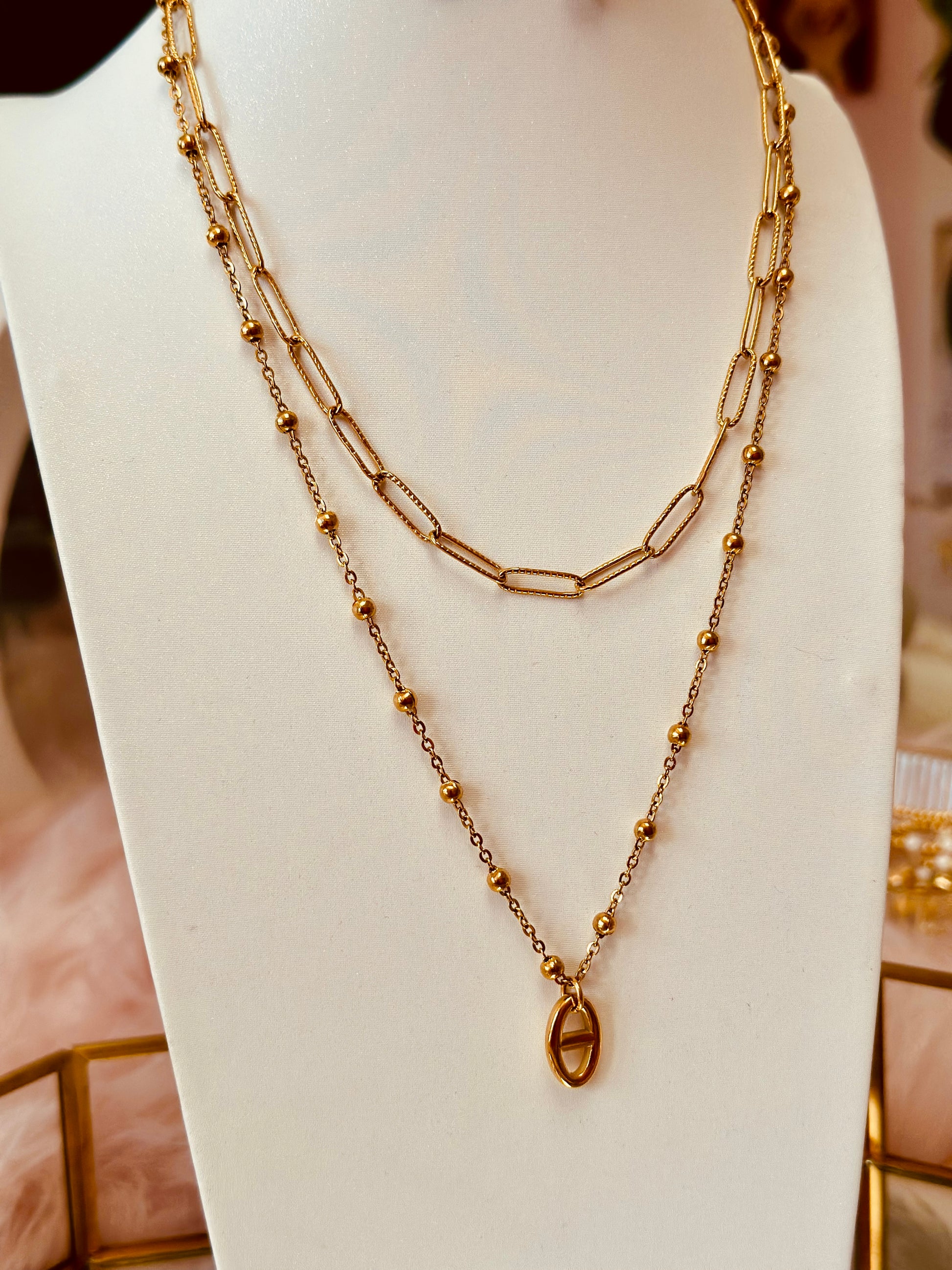 Collar doble inspirado