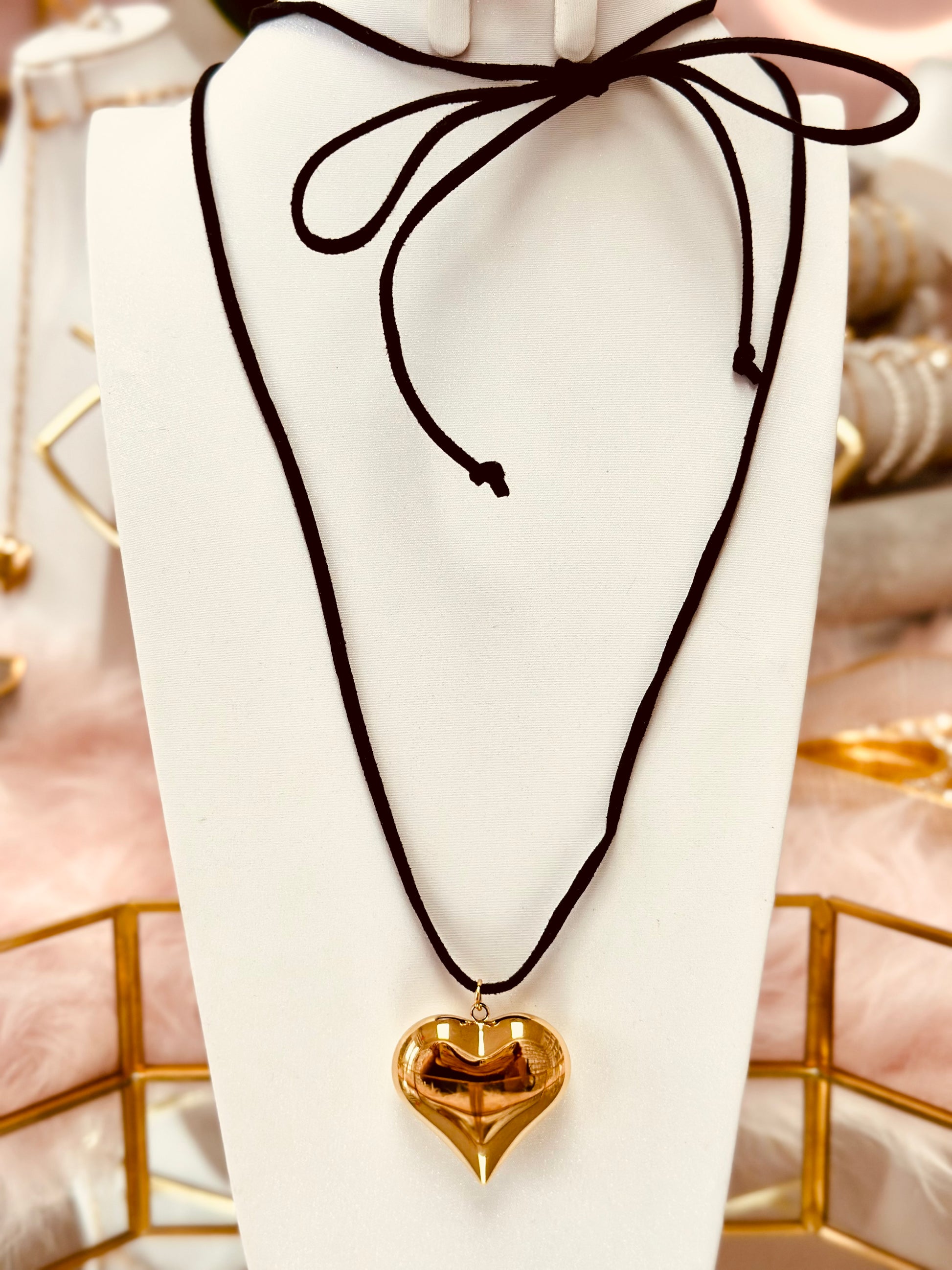 Collar chunky de corazón