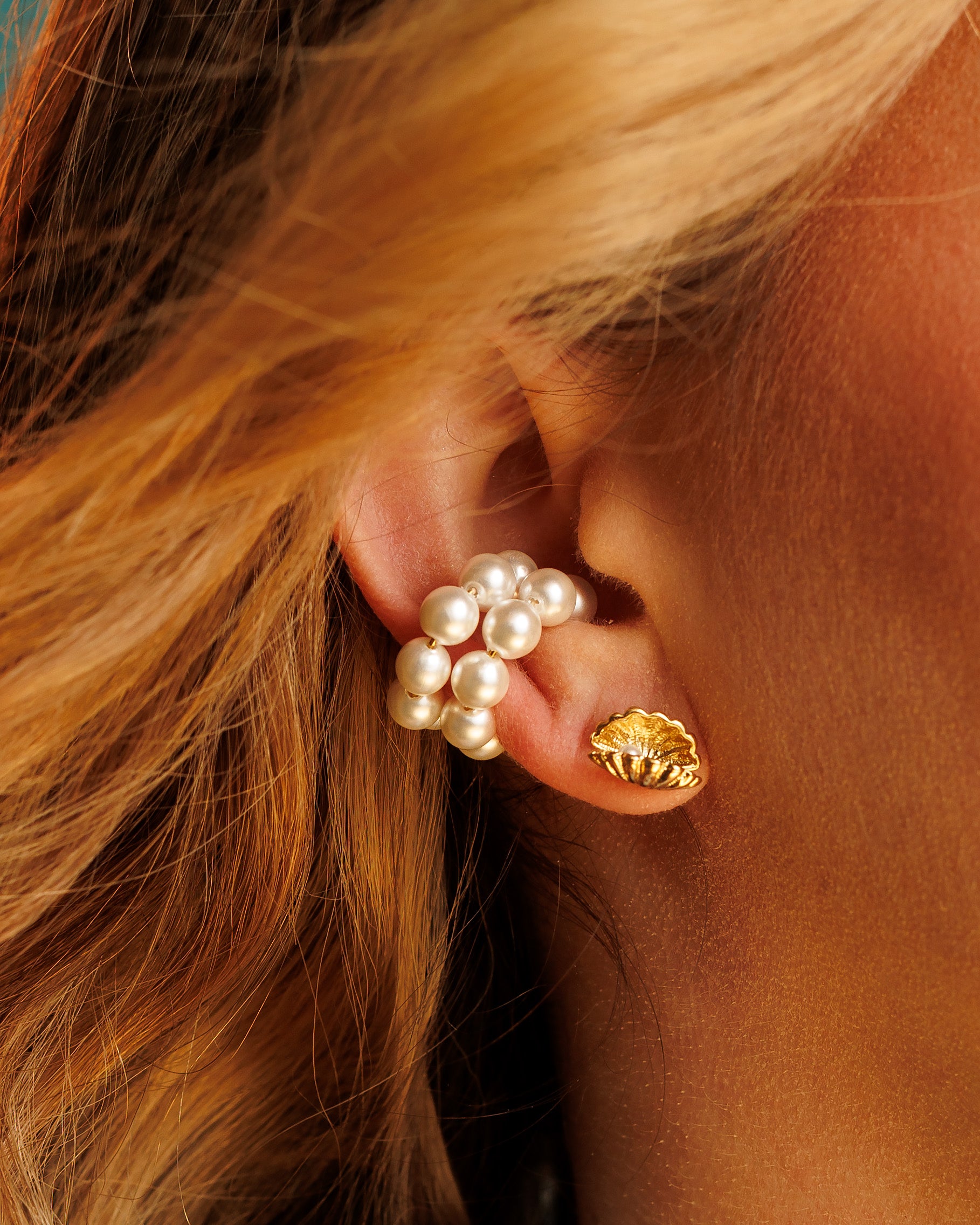 Ear cuff de perlas