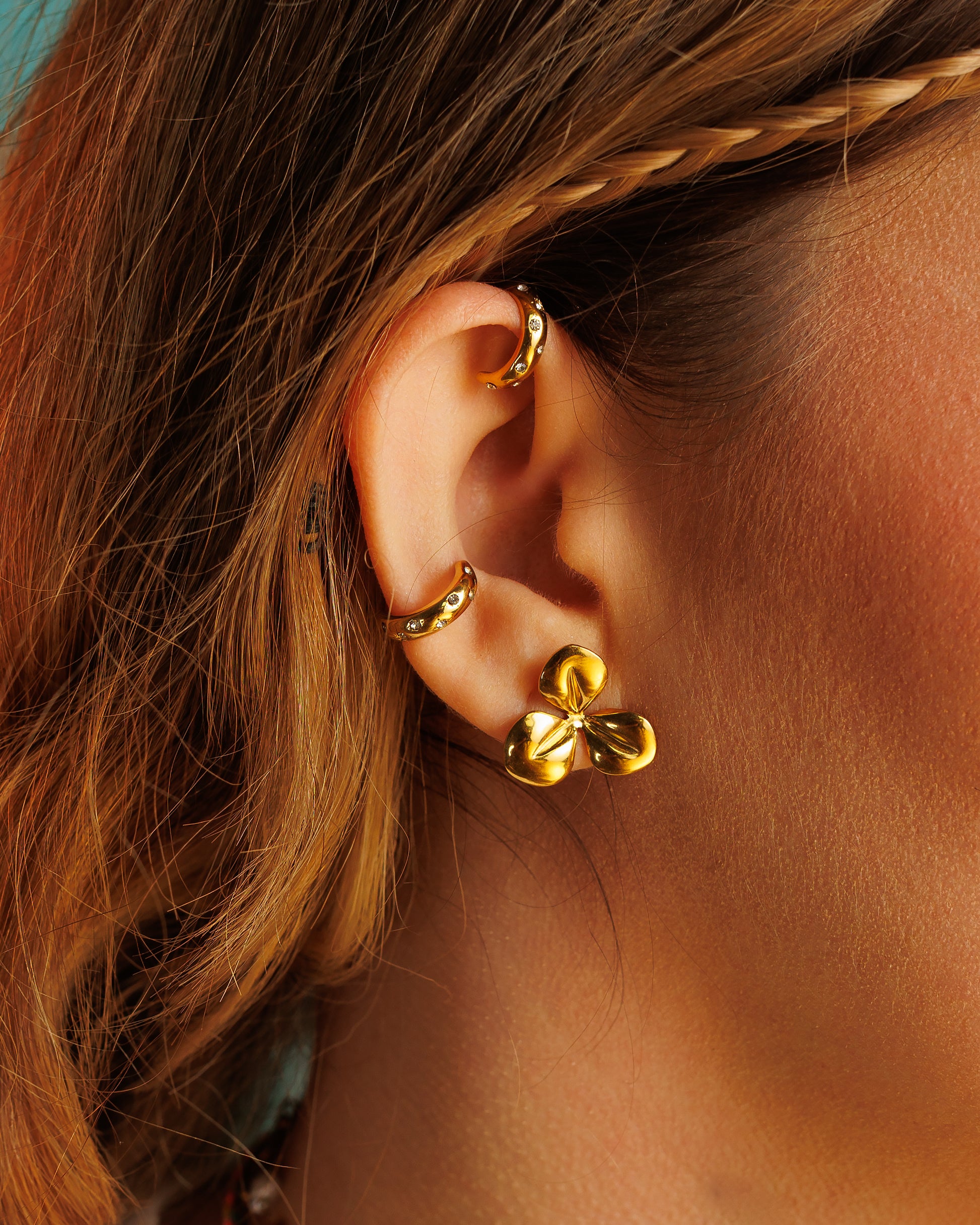 Ear cuff de piedras zirconias