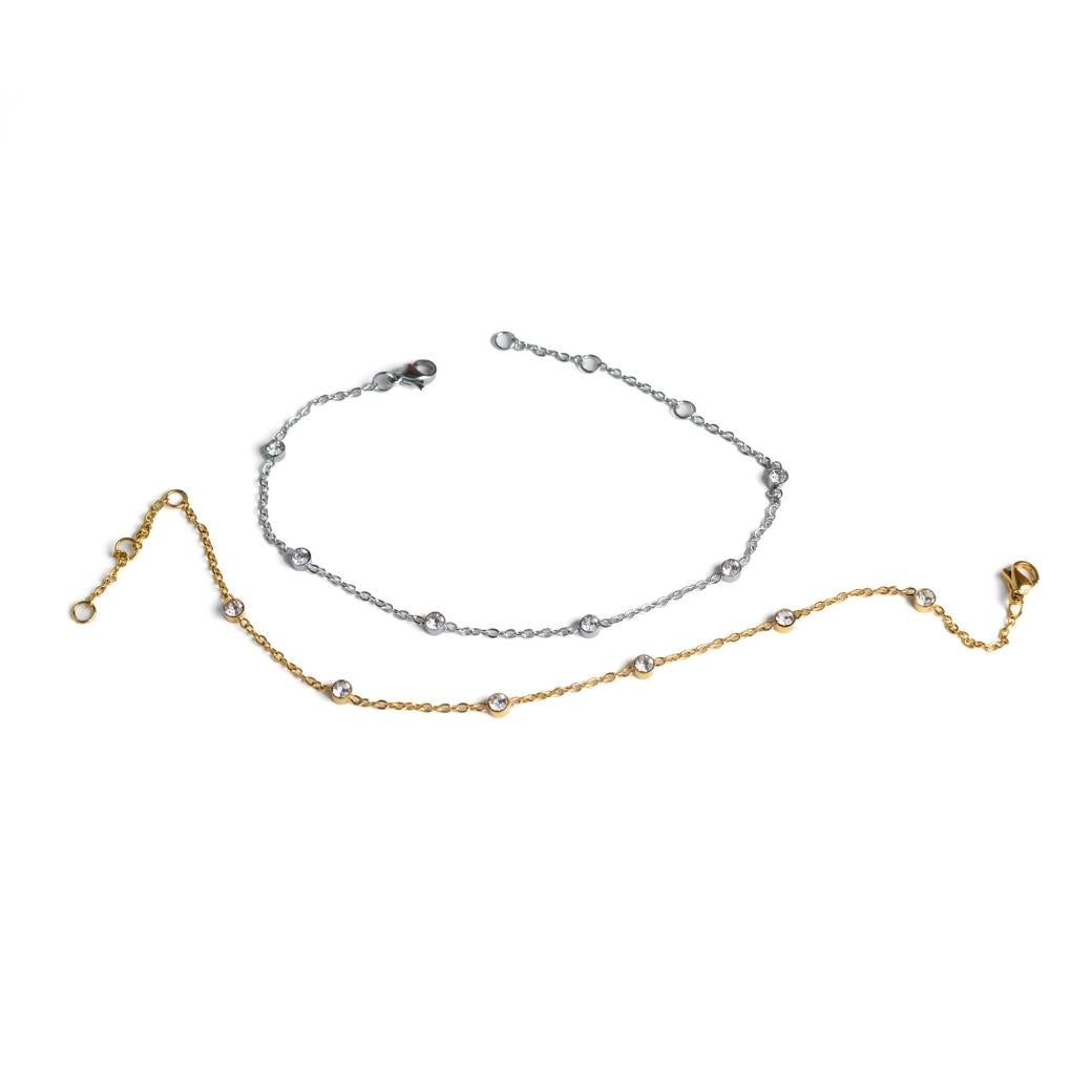 Pulsera delicada con zirconias