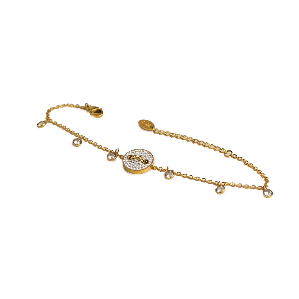 Pulsera circular con zirconias