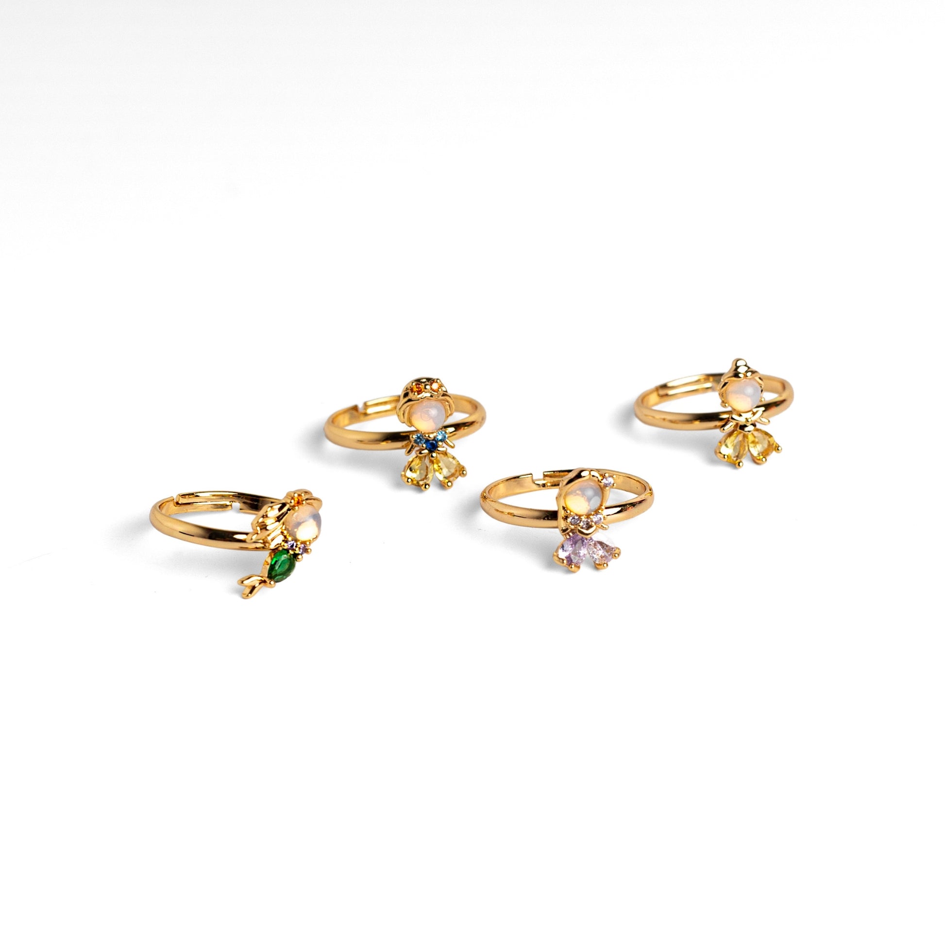 Anillos ajustables de princesas