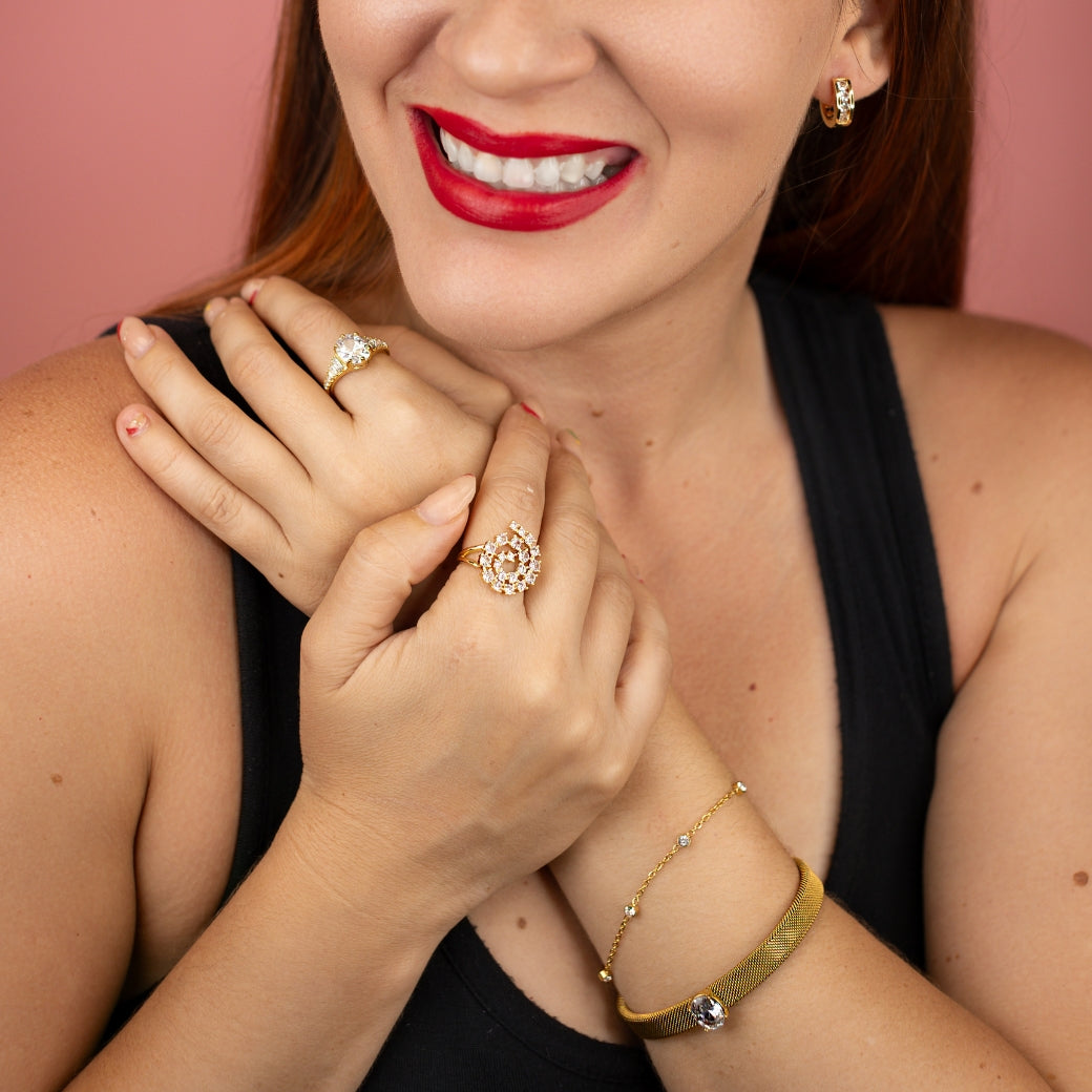 Pulsera delicada con zirconias