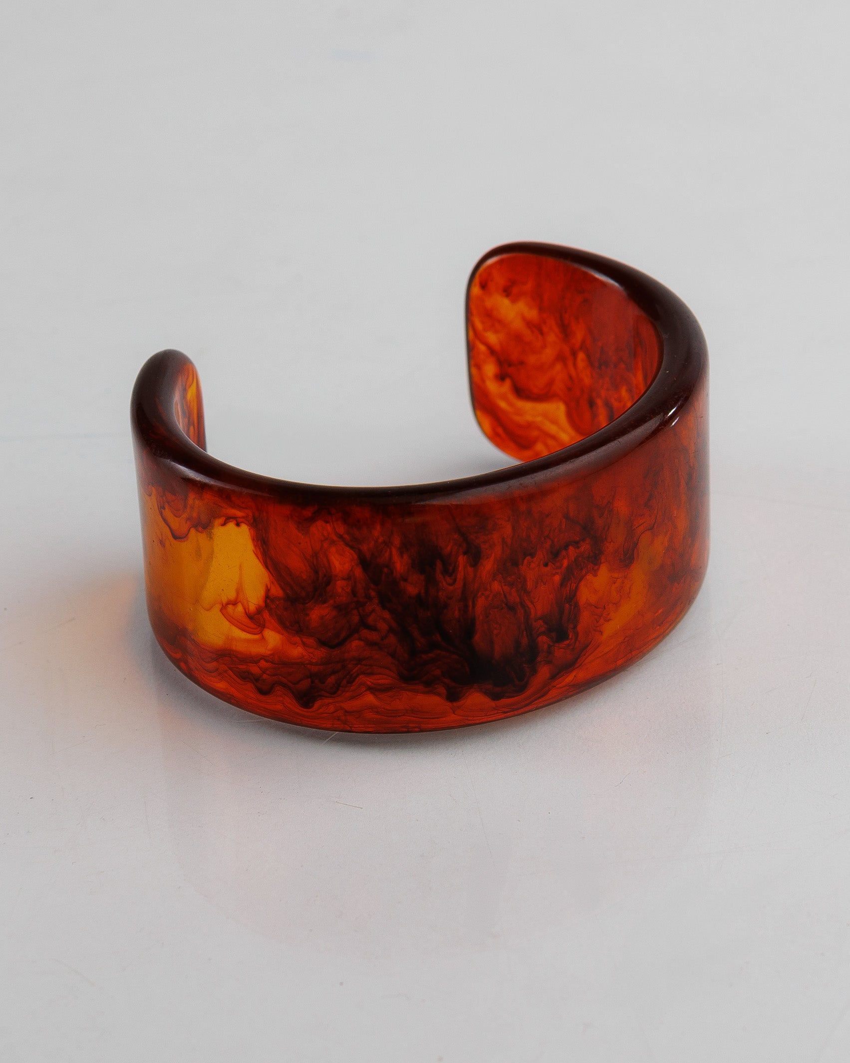 Pulsera ancha marrón