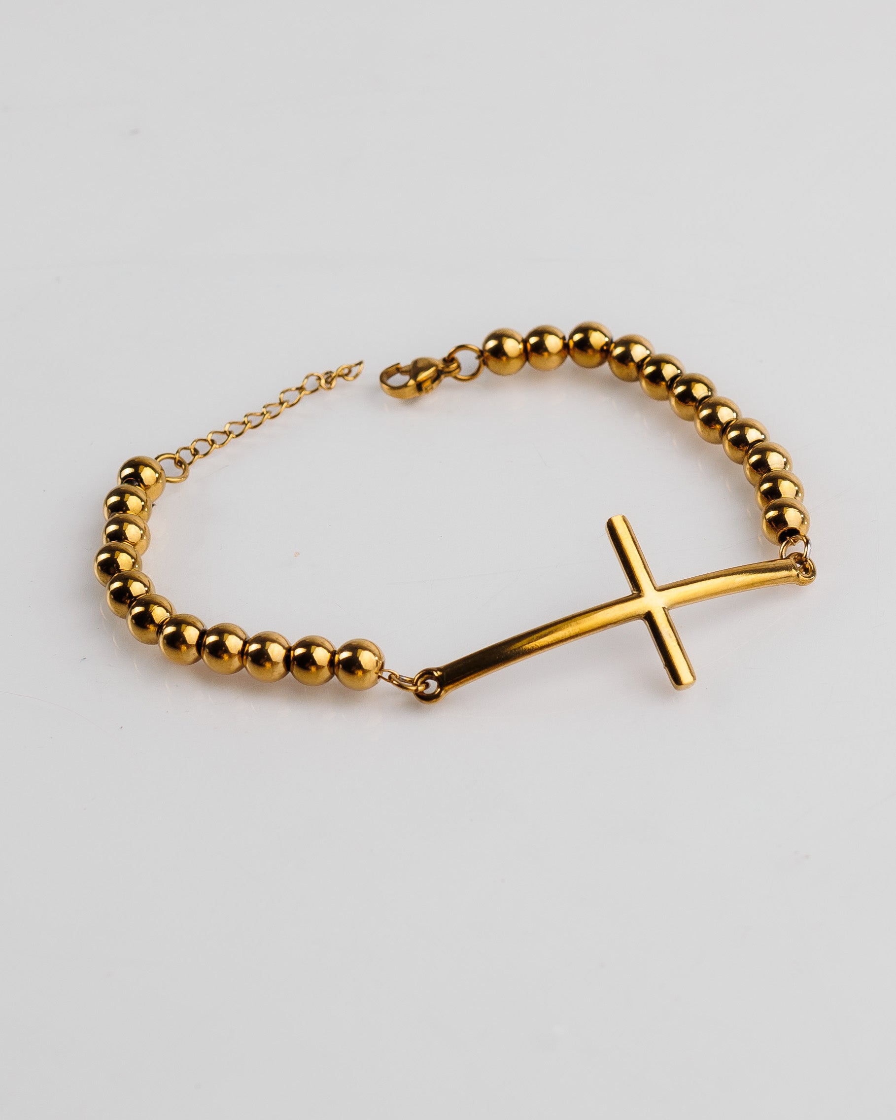Pulsera de cruz grande militar