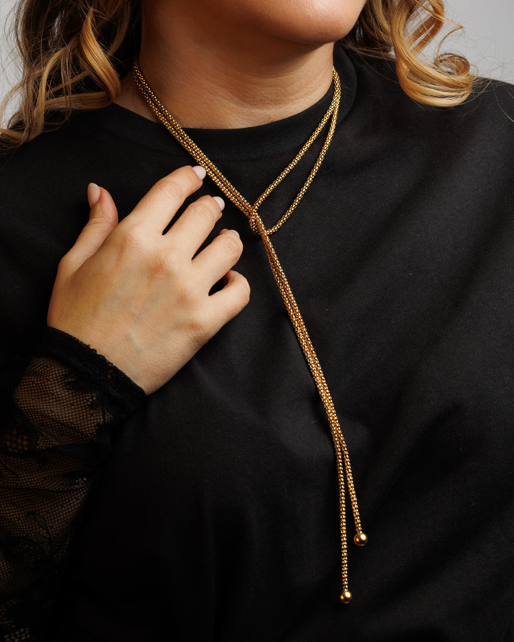 Collar versátil chunky más de 5 maneras para usarlo