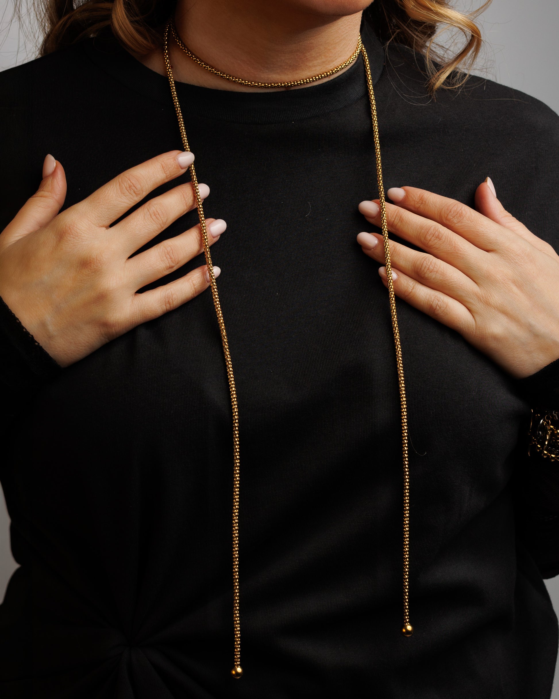 Collar versátil chunky más de 5 maneras para usarlo
