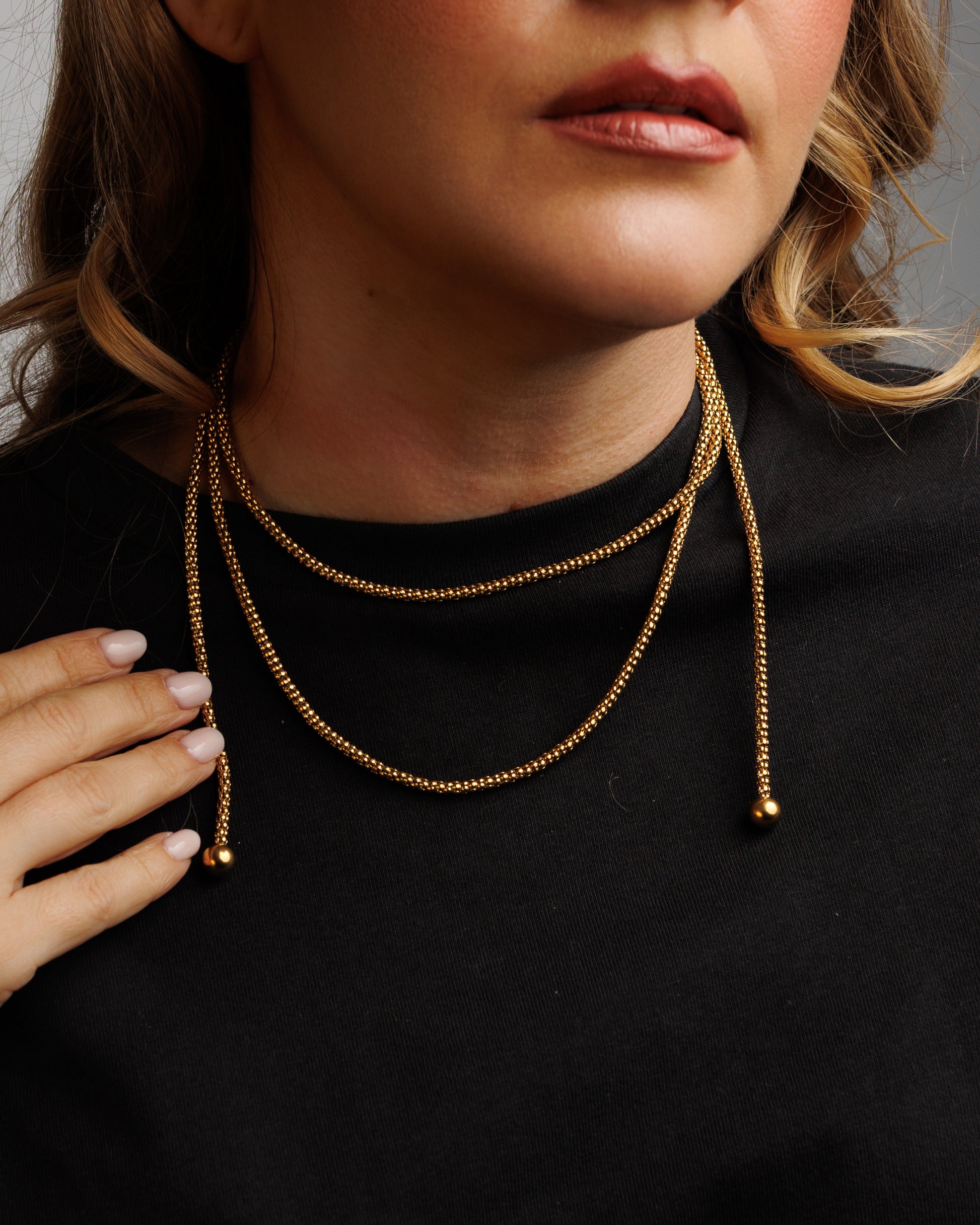 Collar versátil chunky más de 5 maneras para usarlo
