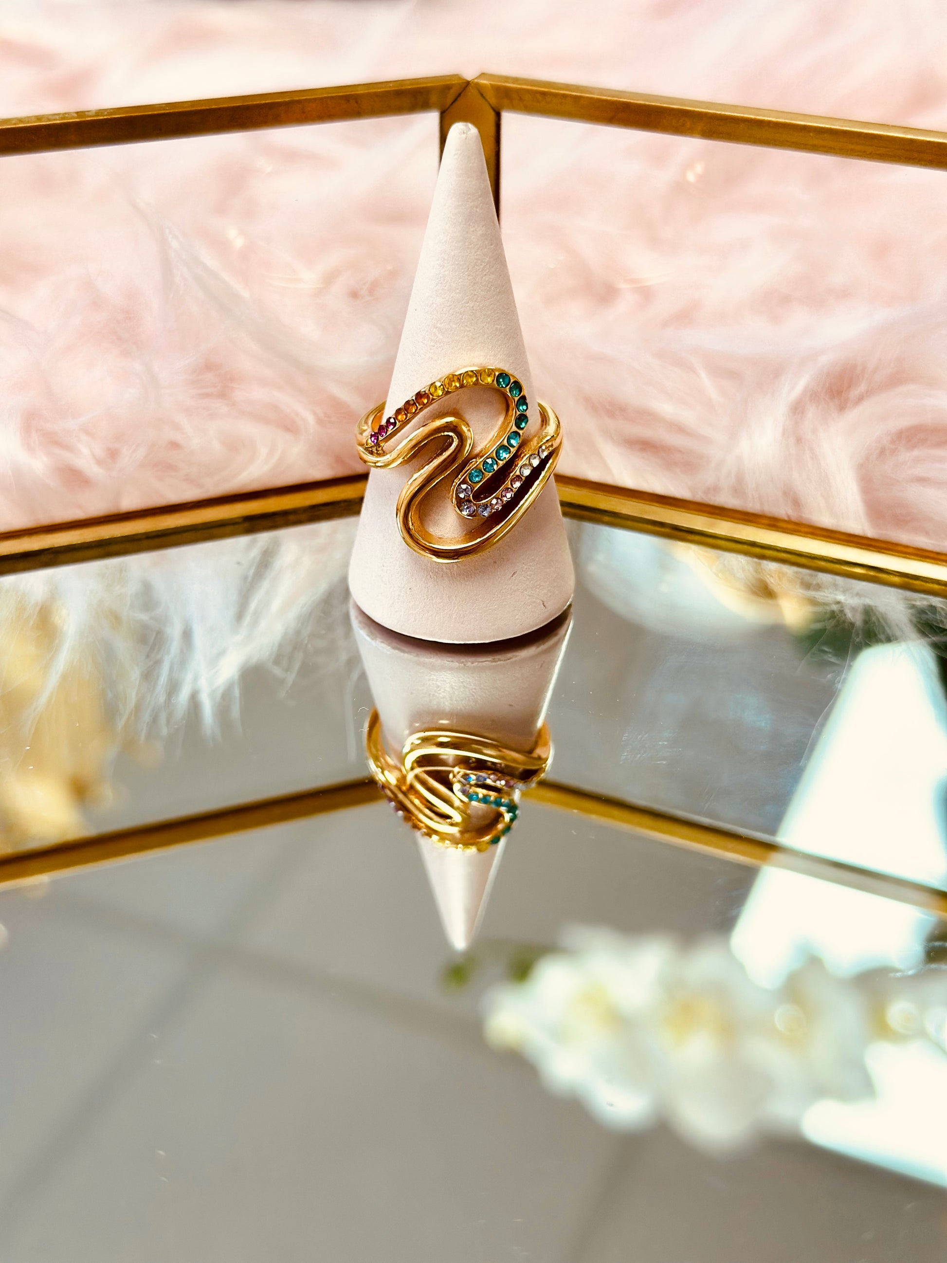 Anillo ola de colores