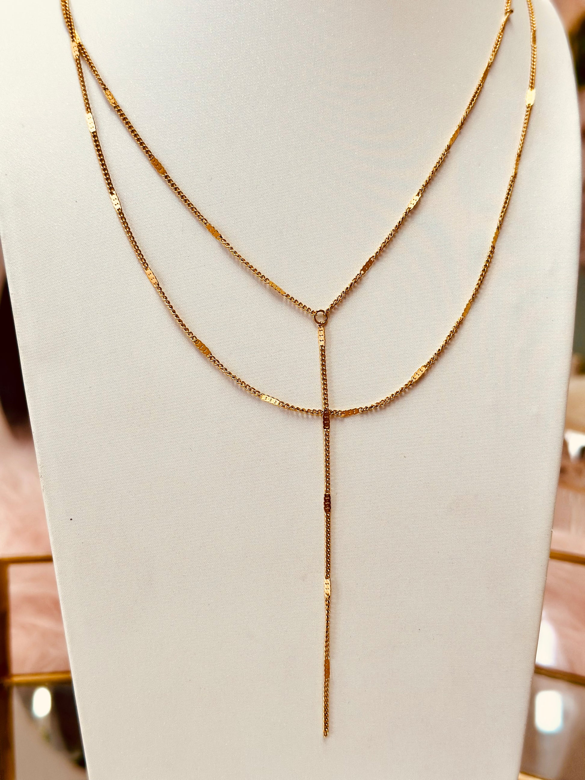 Collar doble delicado