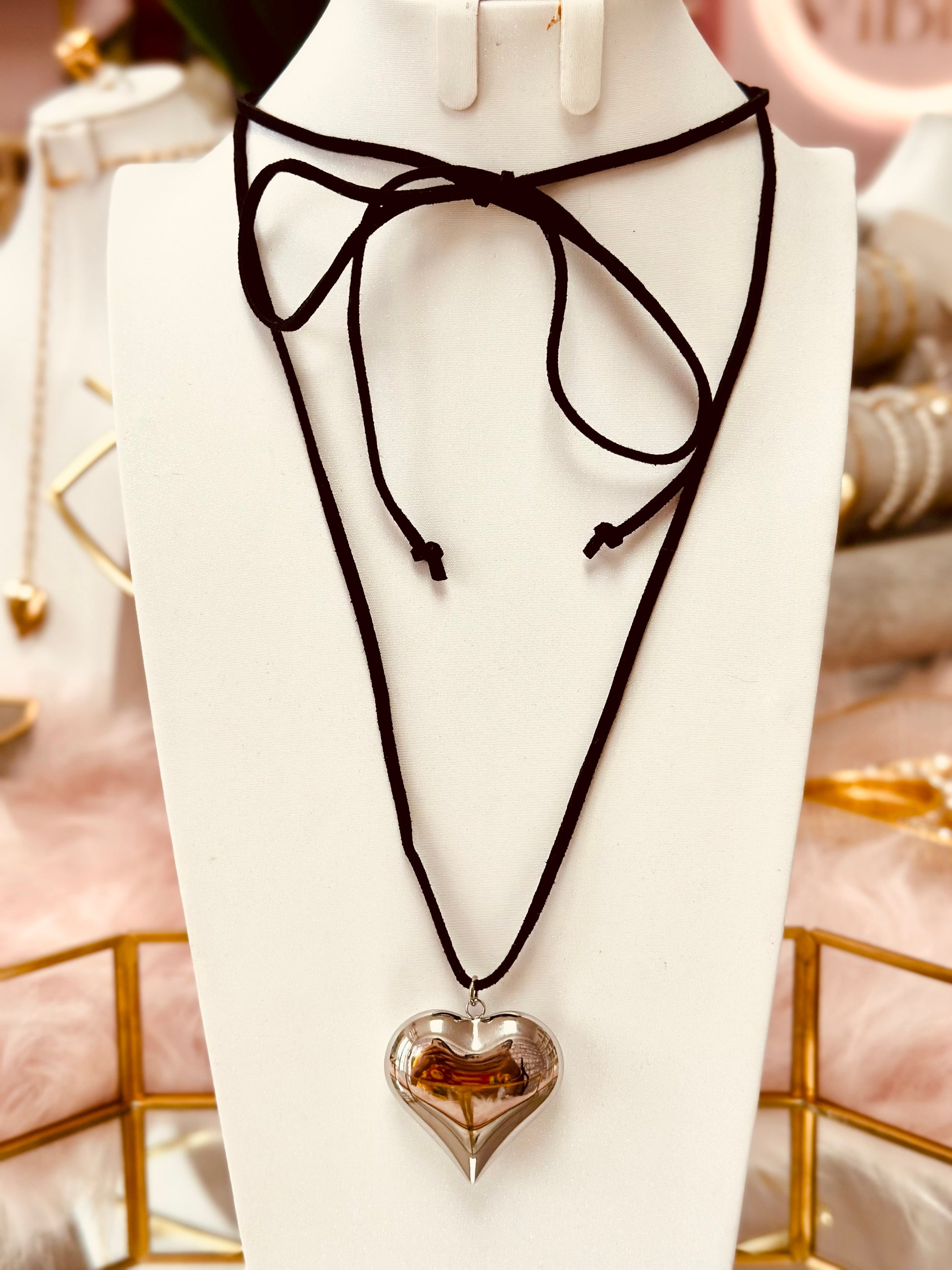 Collar chunky de corazón
