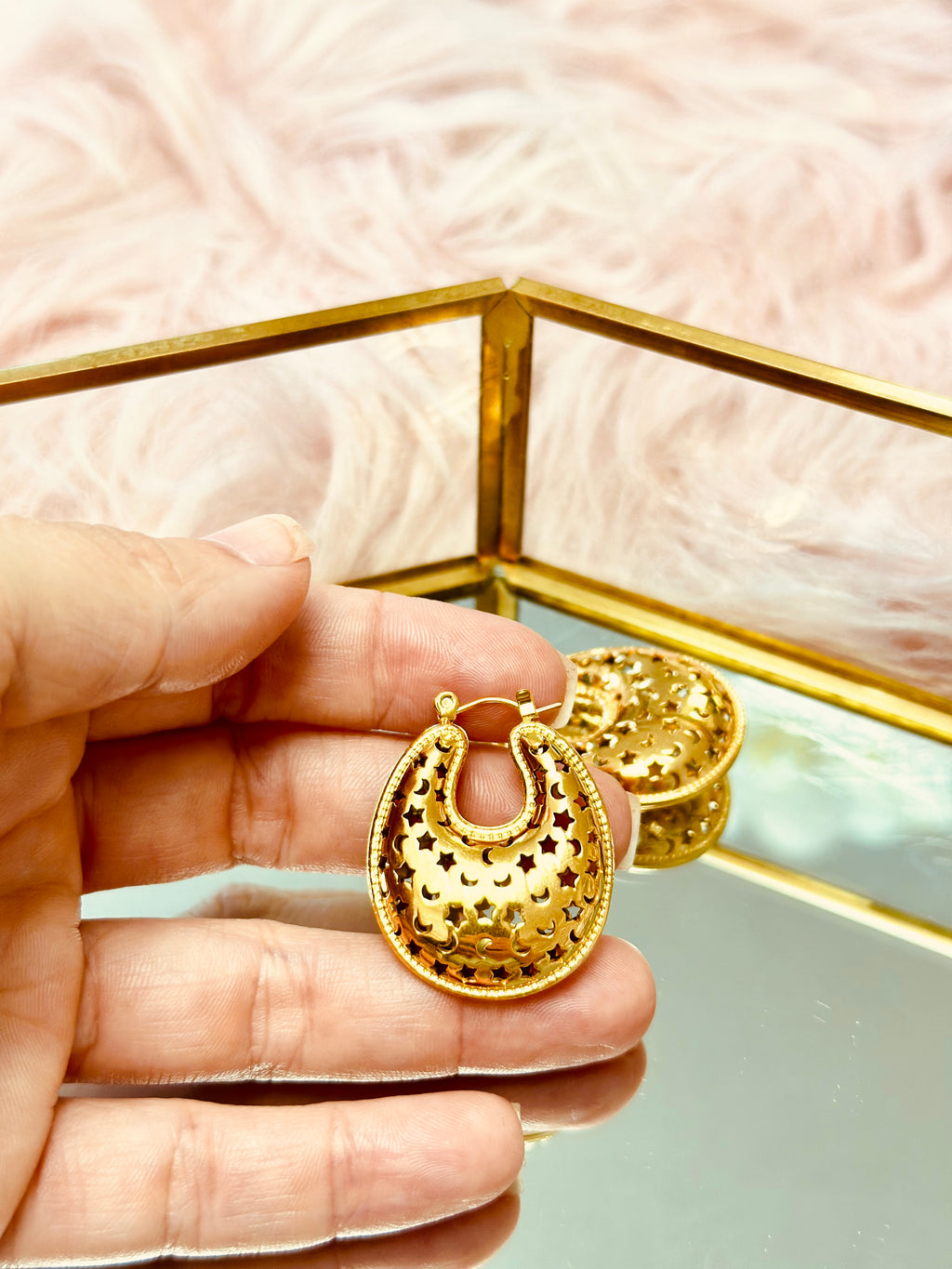 Hoops de luna y estrella
