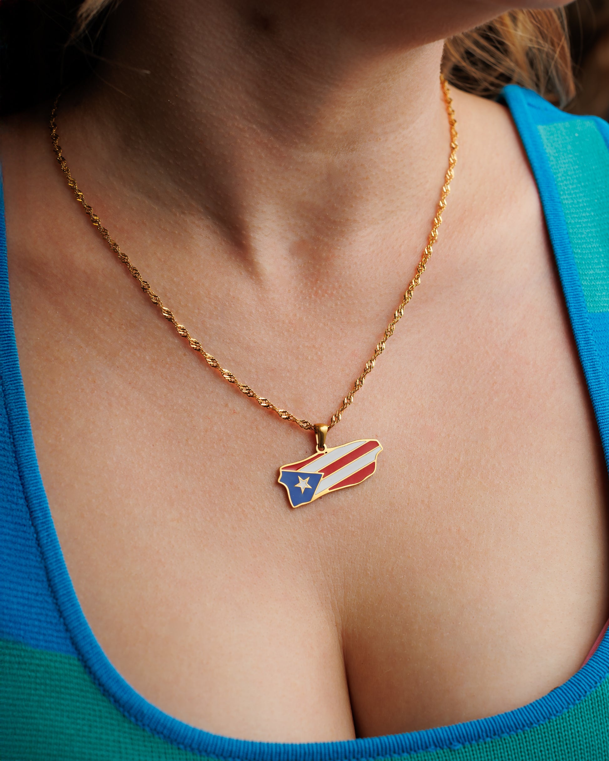 Collar bandera de PR