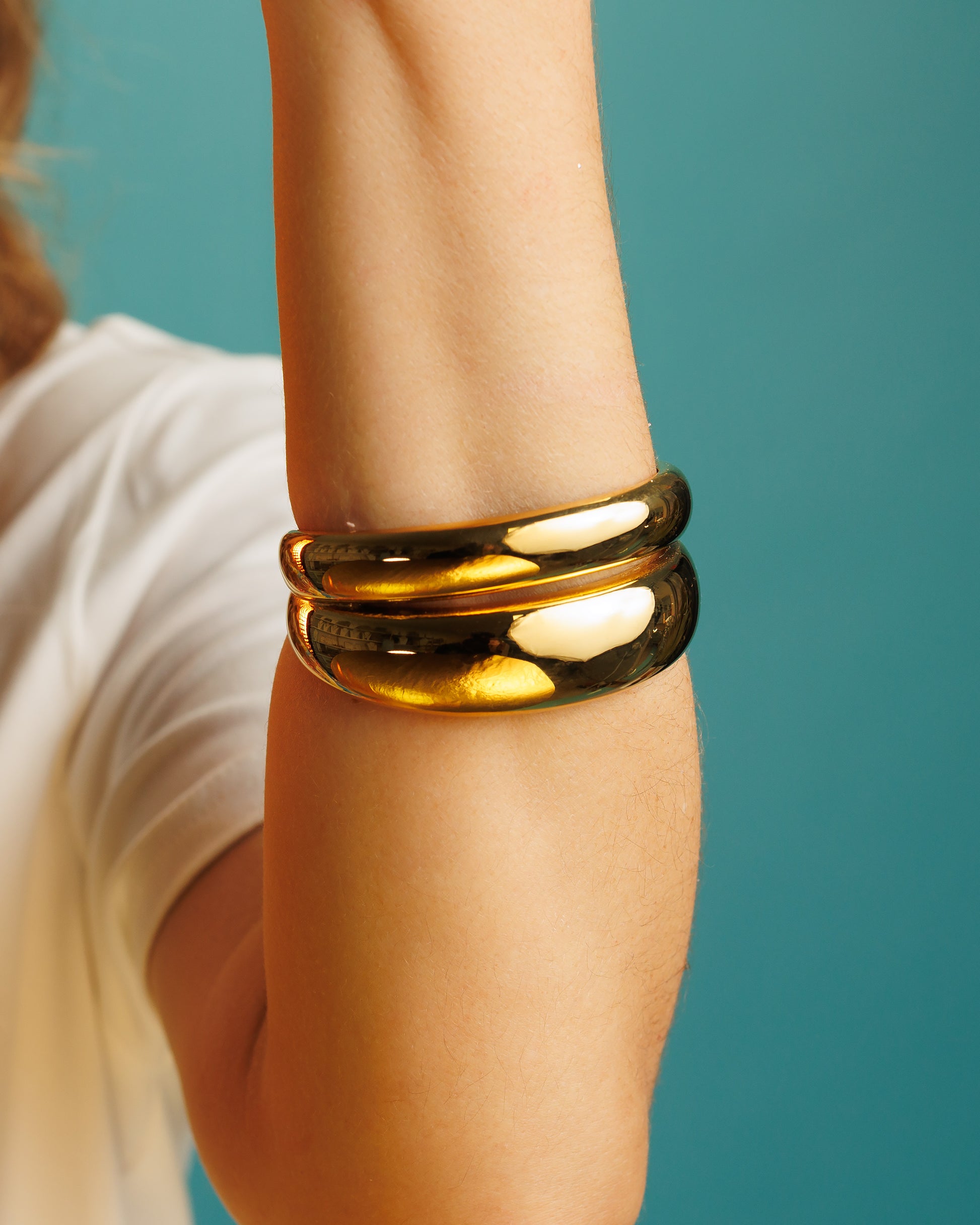 Pulsera doble grande chunky