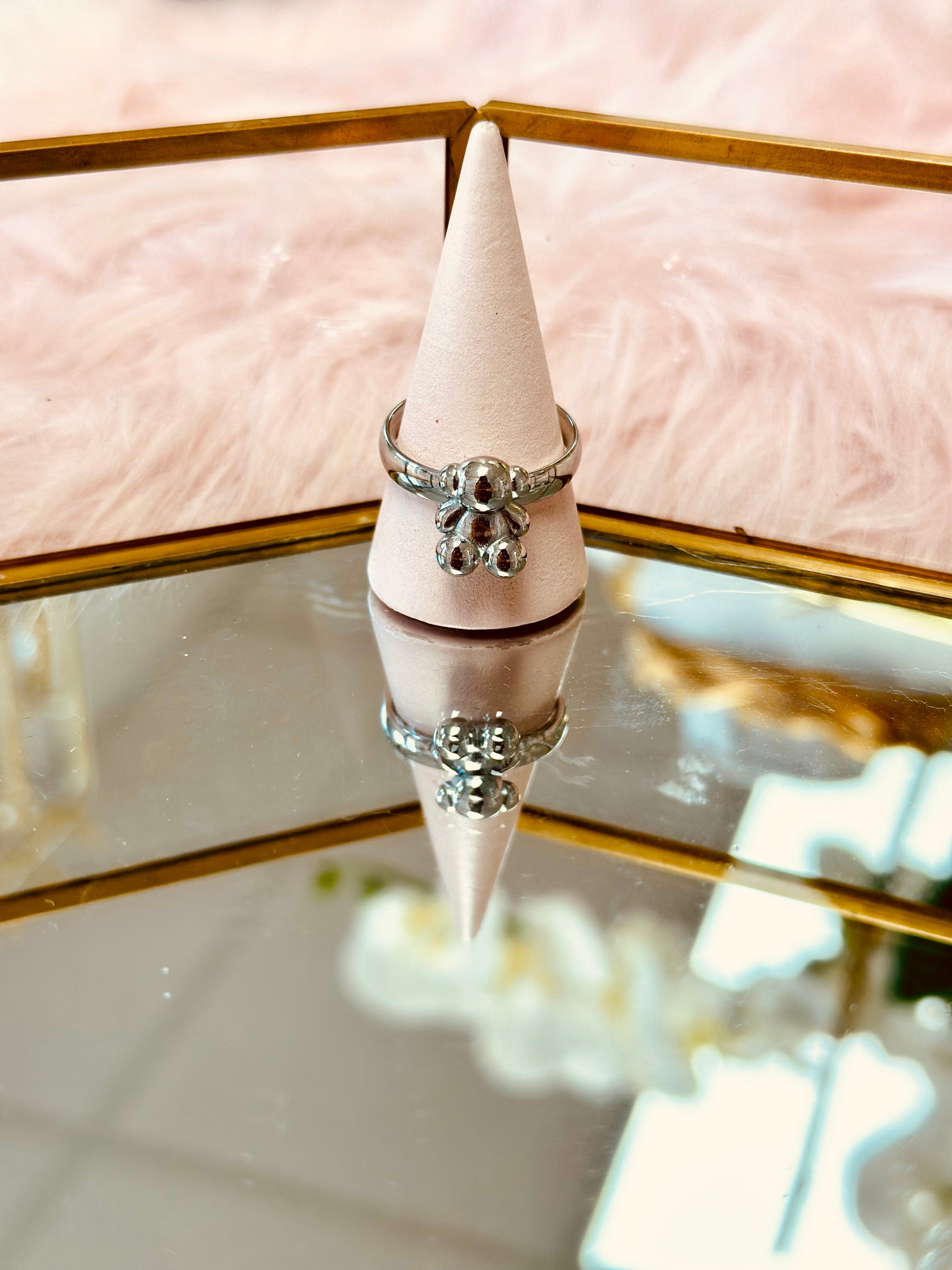 Anillo chunky inspirado en el oso famoso