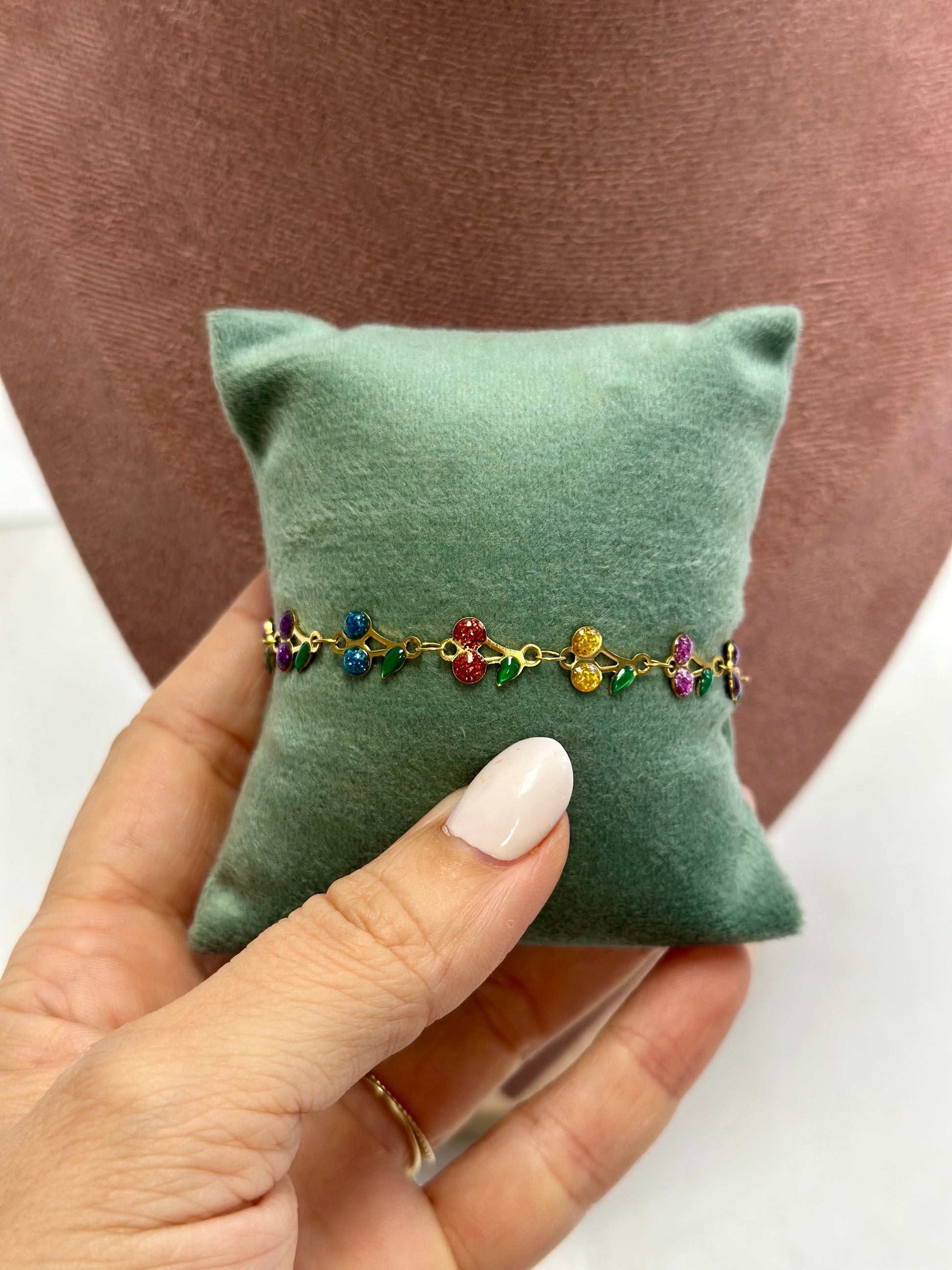 Pulsera cherry de colores