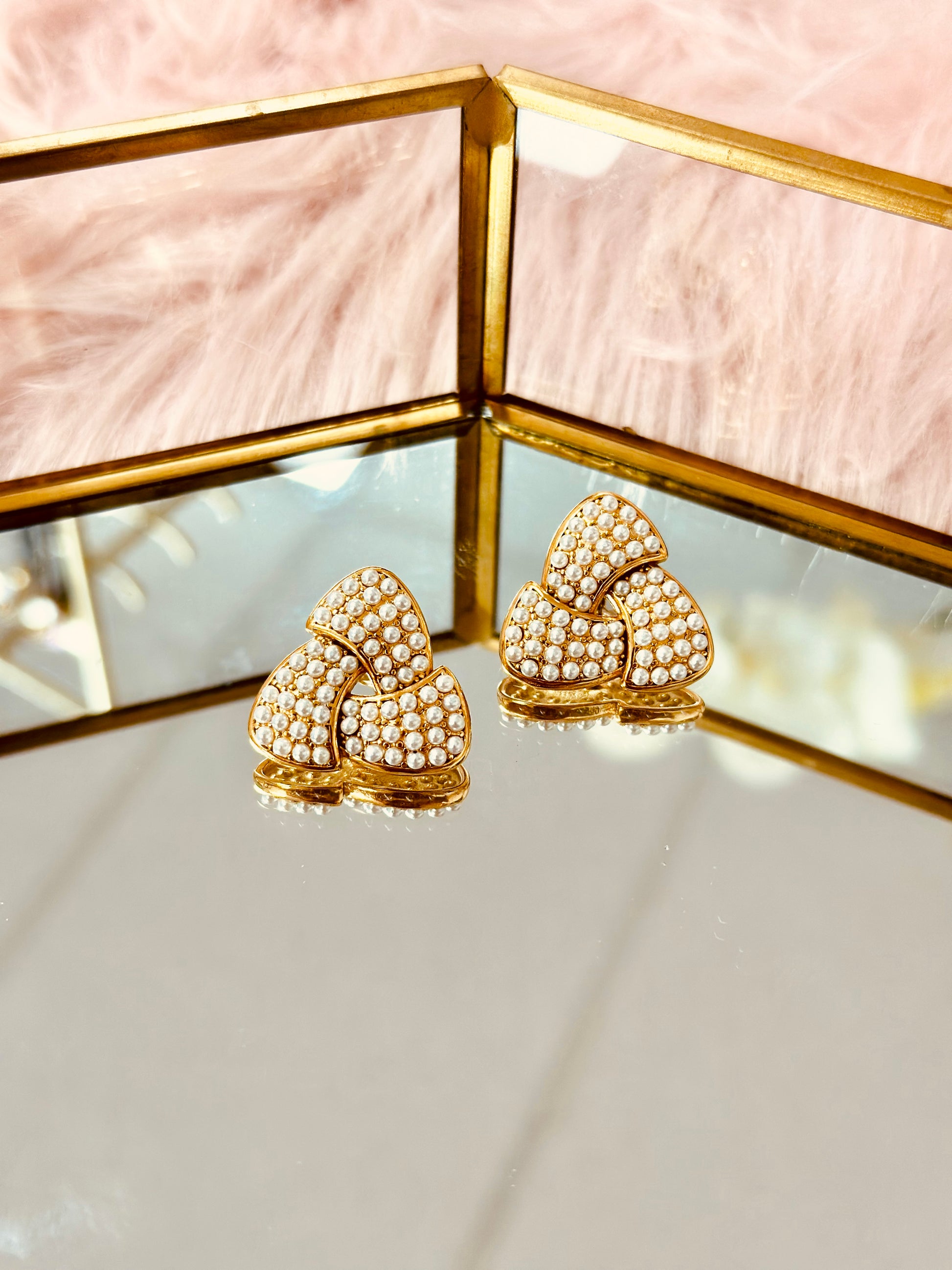Dormilonas grande de perlas elegantes