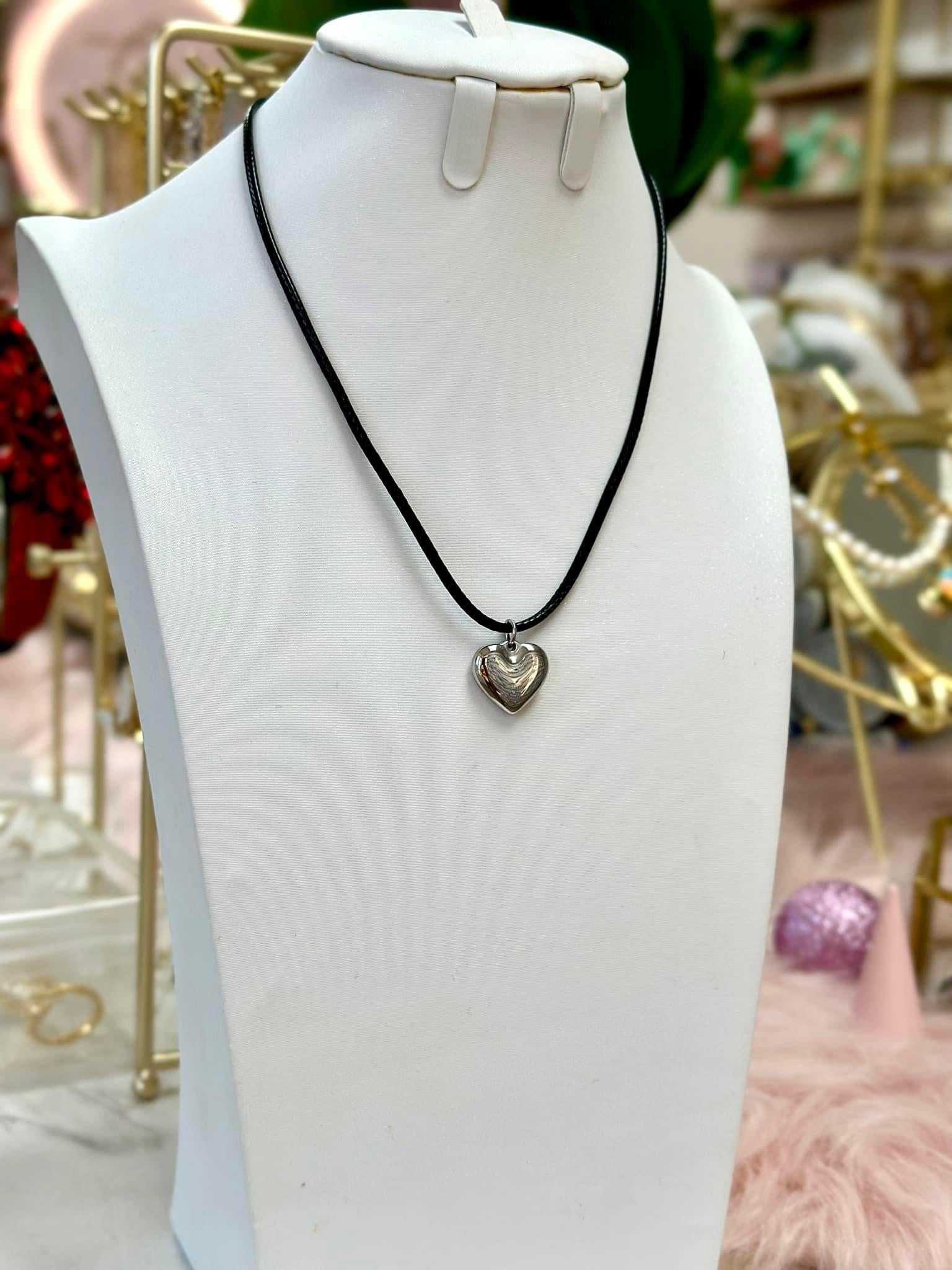 Collar chunky de corazón