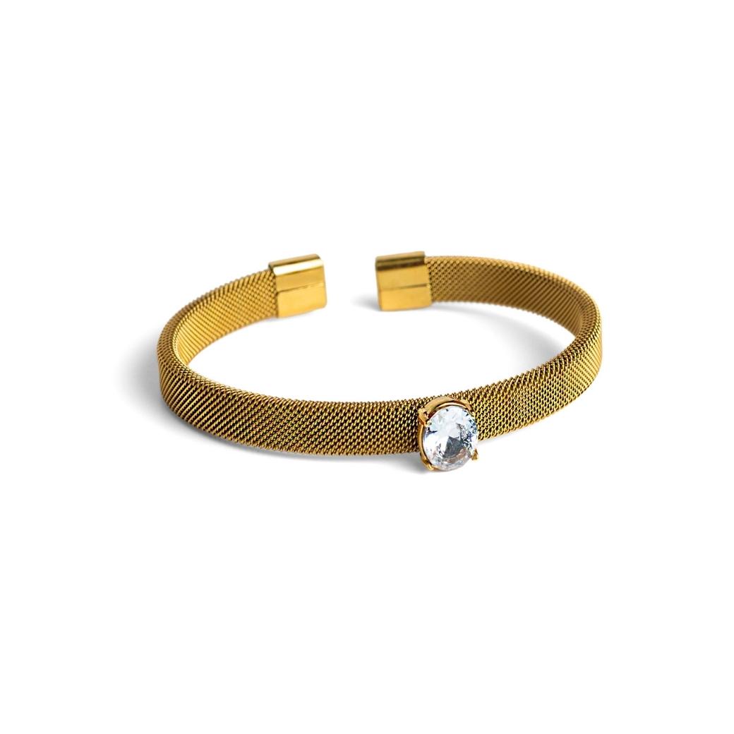 Pulsera mesh con zirconia