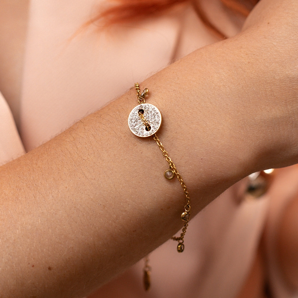 Pulsera circular con zirconias