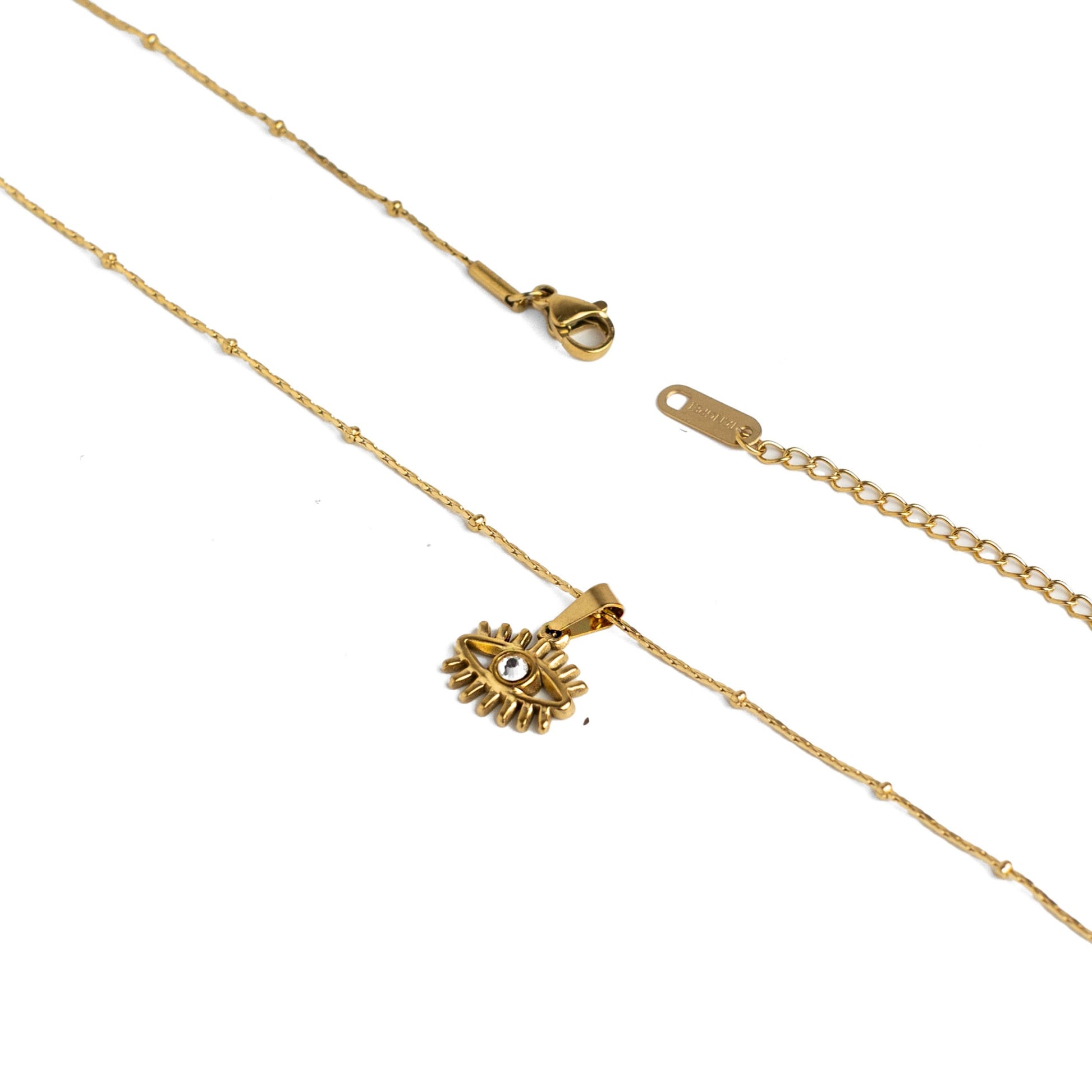Collar de ojo con zirconia