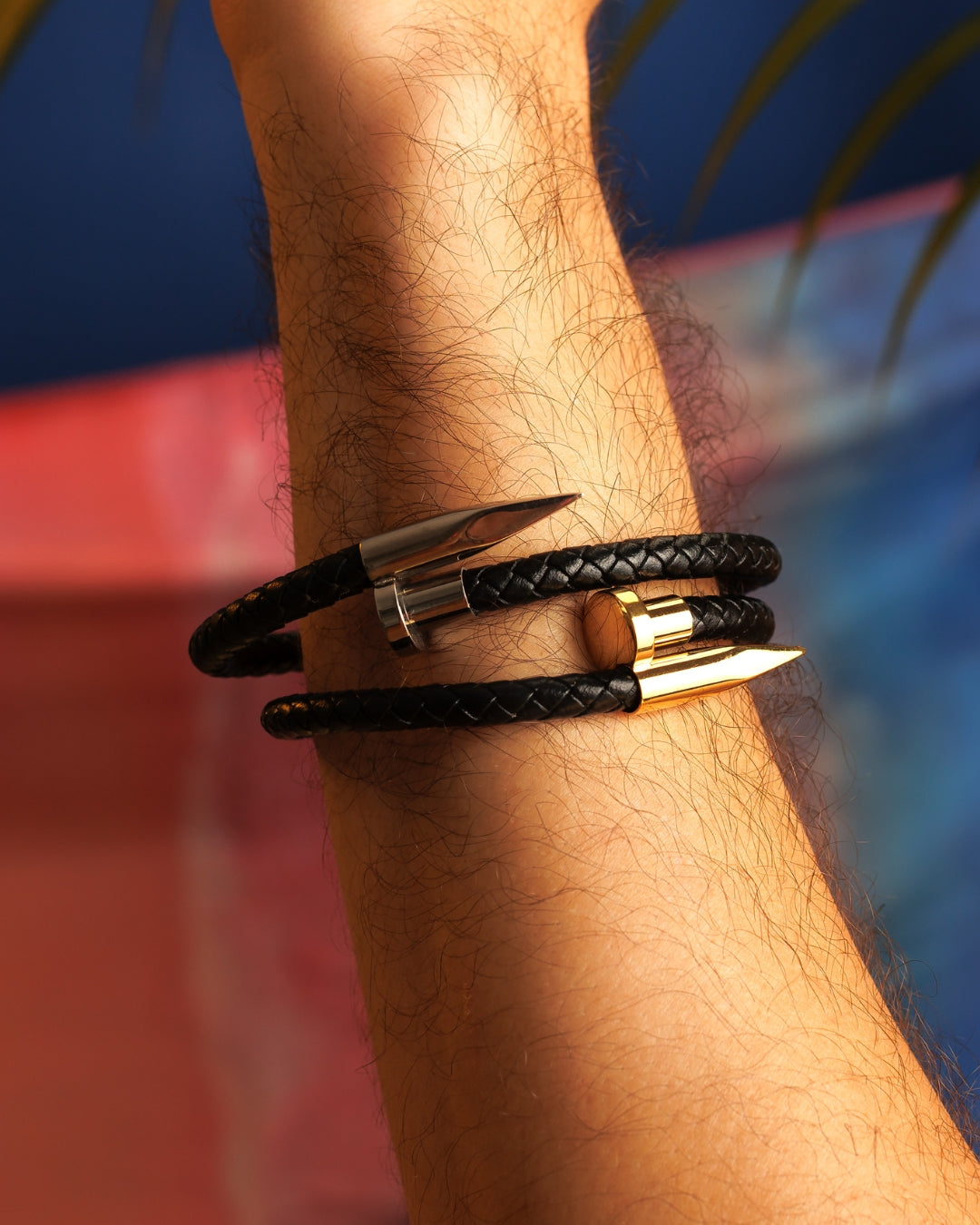 Pulsera de hombre en forma de clavo