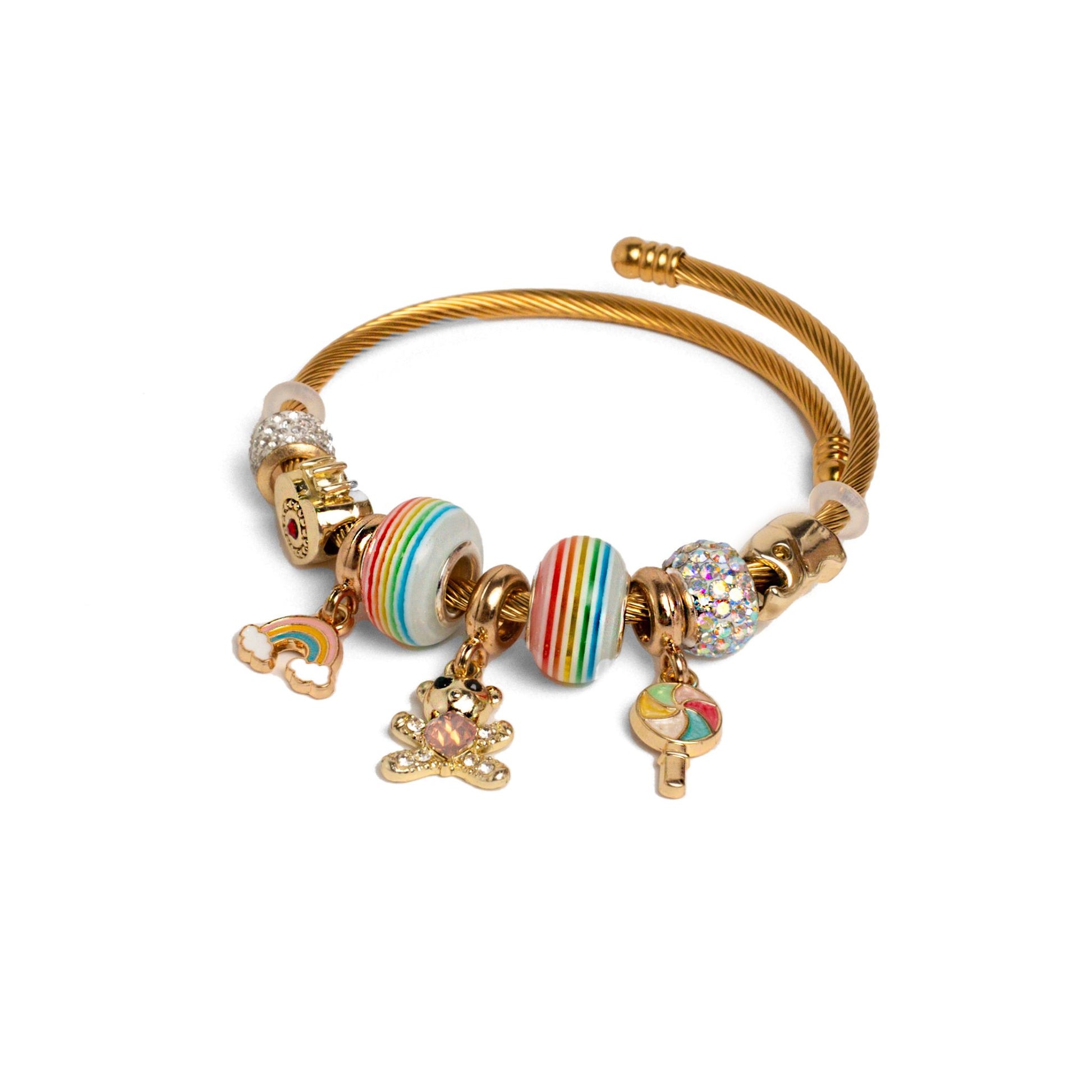 Pulsera charms de colores