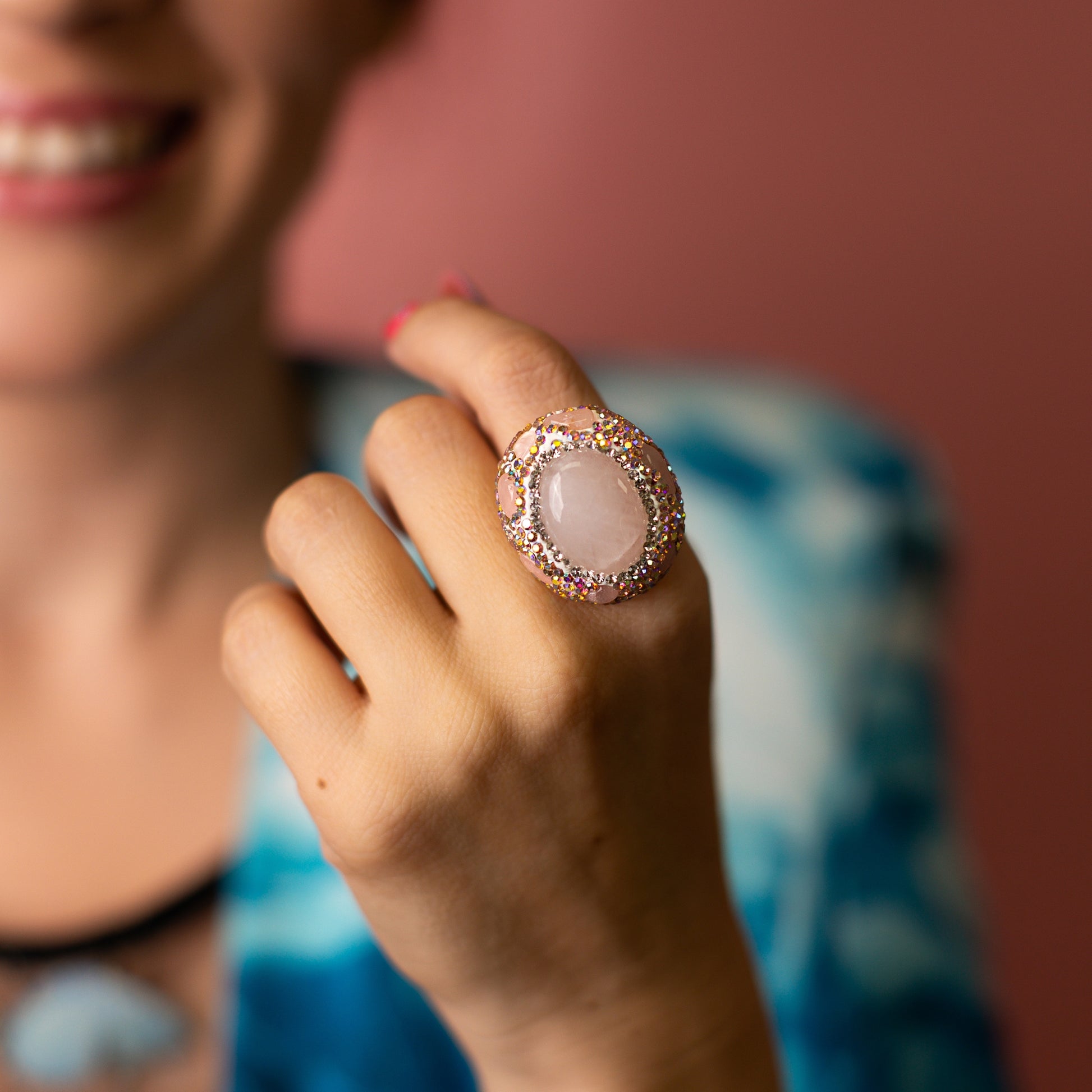 Anillo tornasol grande