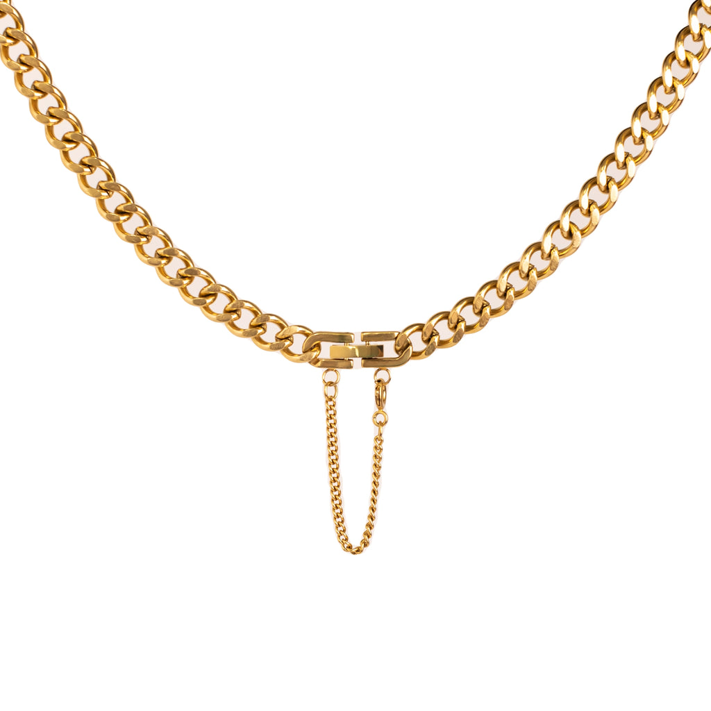 Collar cubano con cadena
